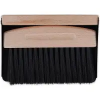 Relaxdays tafelveger met blik - handveger - keuken en camping - hout - metaal - mini stoffer - magnetisch