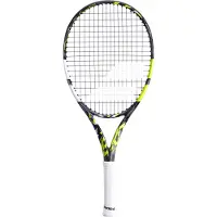 Babolat Tennisracket Pure Aero Junior 25 Gen7 Grey Yellow White (Bespannen)-Gripmaat L0