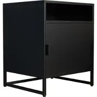 VCM Metalen nachtkastje Bijzettafel Draaideur Console Nachtkastje Flokas L
