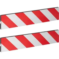 Relaxdays stootrand garage - set van 2 - zelfklevend - 50x10 cm - hoek - deurbeschermer auto