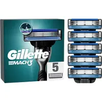 Gillette Mach3 Navulmesjes (verpakking van 5 stuks)