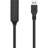 Aisens A105-0407, 5 meter, USB A, USB A, USB 3.2 Gen 1 (3.1 Gen 1), 5 Gbit/s, zwart