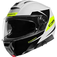 Schuberth C5 Eclipse Wit Geel Systeemhelm Maat XS