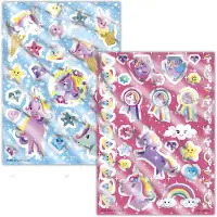 Totum Stickerset Unicorn metallic tattoo - 12 stuks