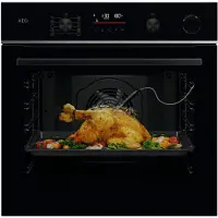 AEG 6000 SenseCook met SteamCrisp - Oven met stoomondersteuning met pyrolyse, Zwart V7PBR521SB