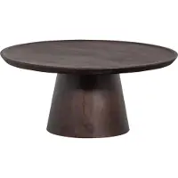 Vtwonen Coffee A Gogo Salontafel - Mangohout - Walnoot - 40x90x90
