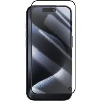 BigBen Interactive , Screenprotector geschikt voor iPhone 15 Pro - Tempered Glass 3D Anti-Impact, Transparant