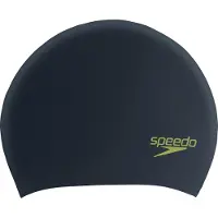 Speedo Junior Long Hair Cap Badmuts - Zwart