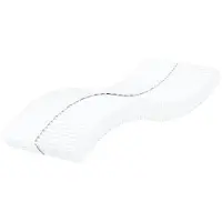 vidaXL Schuimmatras hardheid H2 H3 90x220 cm wit