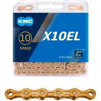 Kmc X10EL Silver / Goud Fietsketting - X10EL Ti-N GOUD 114L