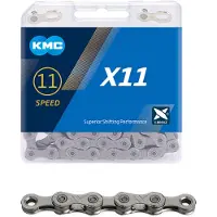 Kmc X11 fietsketting grijs 118 schakels (bicycle lock)