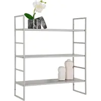 Nest of Nora Wandrek met 3 planken 48x17x55 cm - Staal - Grijs