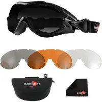 Bobster Phoenix Otg With 3 Interchangeable Lenses Off-road Bril