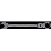 SW-Stahl 03530L-15 ringratelsleutel 15 mm I ringsleutel met scharnier I 72 tanden I steeksleutel met ringratel I ringratel steeksleutel SW 15