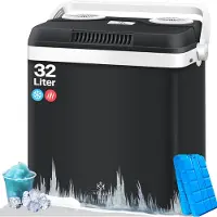 Kesser Elektrische koelbox 32L - warmhoudbox met stekker - 12V 230V - antraciet