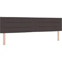 vidaXL Hoofdbord Donkerbruin 200 cm Stof