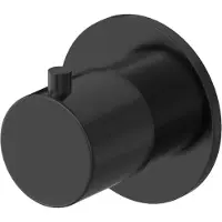 Hotbath Cobber CB7068EXT afbouwdeel inbouw stopkraan geborsteld zwart PVD