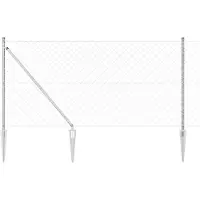 vidaXL gaashek met grondpennen 25 x 1 m Gegalvaniseerd staal Mesh