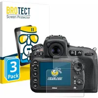 BROTECT Screenprotector 3 Stuks voor Nikon D810 Beschermglas transparant