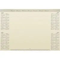 Brepols Bureauonderlegger 2027, 2028, 2029, 2030 1 Jaar per pagina Duits, Engels, Frans, Nederlands 5 (B) x 59 (D) x 41,2 (H) cm Crème 50 Vellen