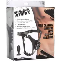 XR Brands Penis Kuisheidsgordel Met Siliconen Anaal Plug