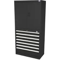 HBM Profi Combinatiekast Zwart