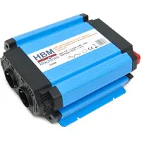 HBM Professionele 12 Volt – 230 Volt Gemodificeerde Sinus Spanningsomvormer 1000 Watt
