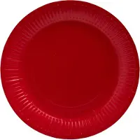 PROnappe kartonnen bord, rond, 230 mm, rood