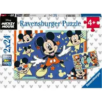 Ravensburger puzzel Mickey Mouse - Twee puzzels - 24 stukjes - kinderpuzzel