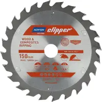 Norton - Cirkelzaagblad - 150mm - Voor Hout en Composieten - 24 Tanden