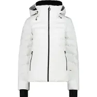 CMP dames ski-jas met Clima Protect en capuchon, kleur wit, maat 42