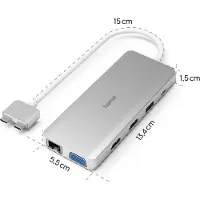 Hama USB-C Hub, 12 Ports, for Apple MacBook Air & Pro