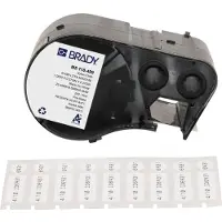Brady M5-118-499 nylonweefsel labels zwart op wit | 25,4 mm x 9,53 mm (origineel)