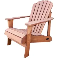 Axi Carmen Adirondack Stoel Coffee – Houten loungestoel met armleuningen – Hoge rugleuning - 90,5x78,4x93cm