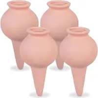 Relaxdays waterdruppelaar keramiek - set van 4 - voor kamerplanten en balkonbakken - waterbollen