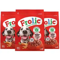 Frolic Hondenbrokken - Compleet Droogvoer - Rund, Worteltjes & Granen - 3x2.6 kg
