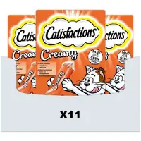 Catisfactions 11x Kattensnack Kip Creamy 4 X 10 Gr