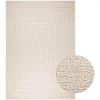 vidaXL Vloerkleed ZIZUR room binnen en buiten 200x290 cm jute look