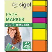 Sigel Indexeringsstrookjes - 50x63mm 7-kleurig assorti
