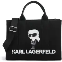 Karl Lagerfeld Shopper 'Ikon' nude / grijs / zwart / wit