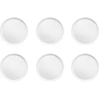Medard de Noblat - Yaka White - Dessertbord 21.5 cm - 6 delig - Porselein