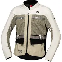 IXS Venture-BigAir 1.0, stoffen jas ,Lichtgrijs/Olijf/Zwart ,M