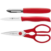 Zwilling Keukenset TWIN GRIP, 3-delig, groentemes, dunschiller en schaar,