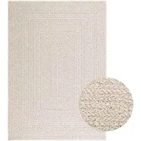 vidaXL Vloerkleed ZIZUR room binnen en buiten 120x170 cm jute look