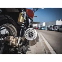 Gpr Exhaust Systems Ultracone Inox Cafè Racer Silencer Without Link Pipe Bonneville T120 16-19 Gehomologeerde Uitlaatdemper