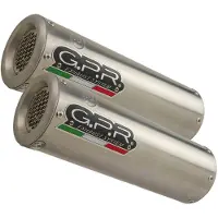 Gpr Exclusive M3 Natural Titanium Double Vtr 1000 Sp1 Rc51 00-01 Gehomologeerde Uitlaatdemper