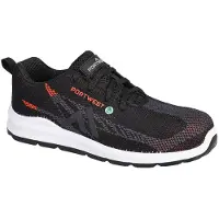 Portwest Eco Fly Composite Mand S1ps Sr Fo - Maat 44 - Zwart/Rood -