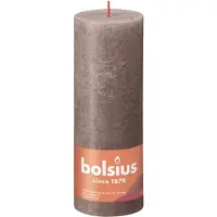 Bolsius Stompkaars Rustiek Shine Taupe 85 Uur D 6,8 H 19 Cm