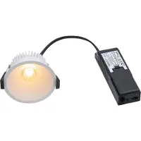 Nordlux Albric Ø90mm LED Inbouwspot | 8W 2700K 620lm 927 | ip44 | Dimbaar | Wit