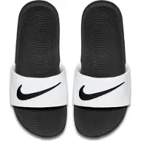 Nike Kawa Slippers Kids Wit Zwart